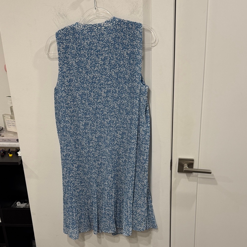 Mango Blue Patterned Mini Dress - image 5